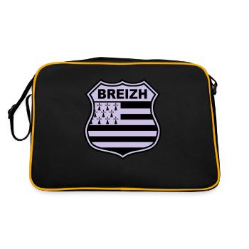 breizh bretagne - Retro Bag - black/gold - Back