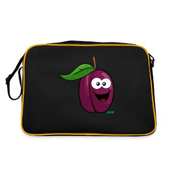 Prune Riant HARIZ Fruits Enfants Doux - Sac Retro - noir/or - Dos