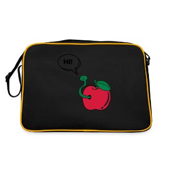 wurm_hi_02 - Retro Bag - black/gold - Back