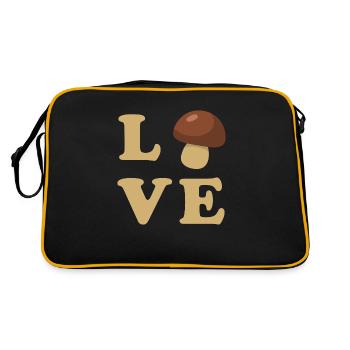 Champignon Champignons Amour - Sac Retro - noir/or - Dos
