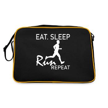 Marathon Running Run jogging - Retro Bag - black/gold - Back