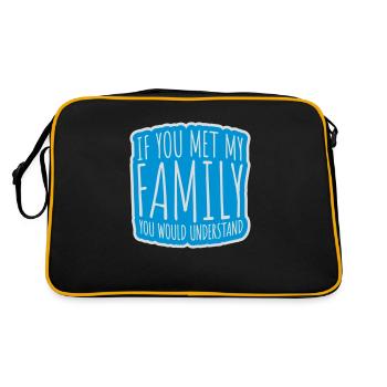 you would understand quote - Retro Bag - black/gold - Back