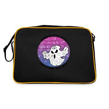 This is Boo Boo - Retro Tasche - Schwarz/Gold - Hinten
