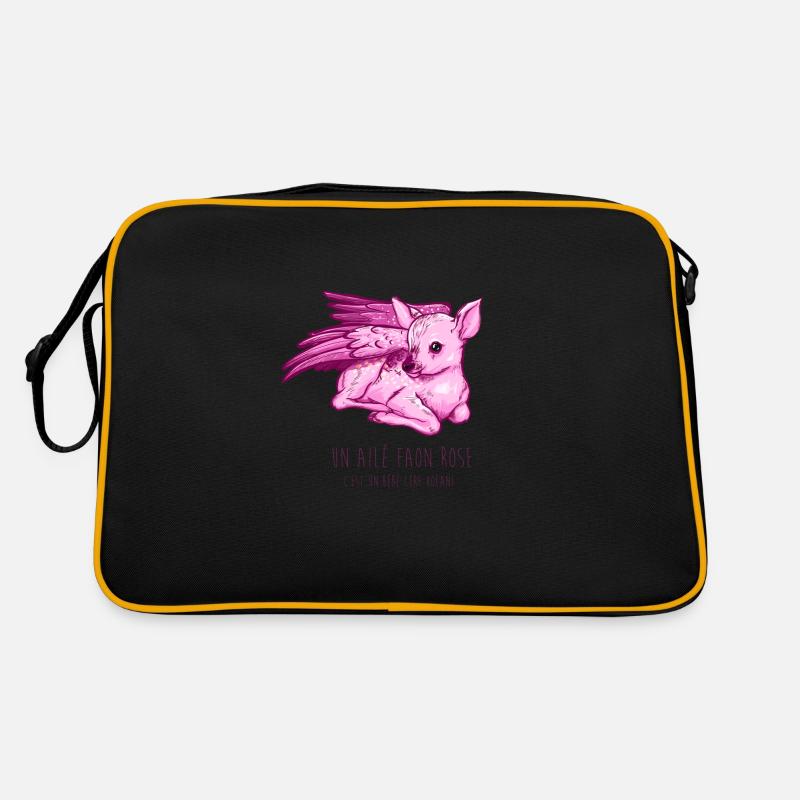 Ailé faon rose Sac Retro
