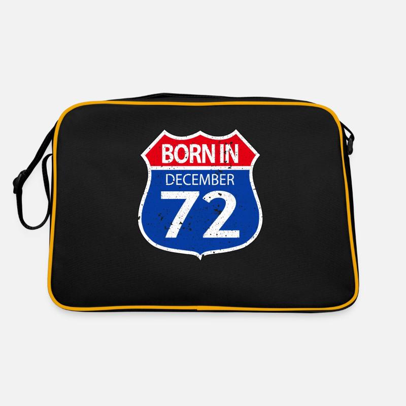 Born in December 72 Retro Bag