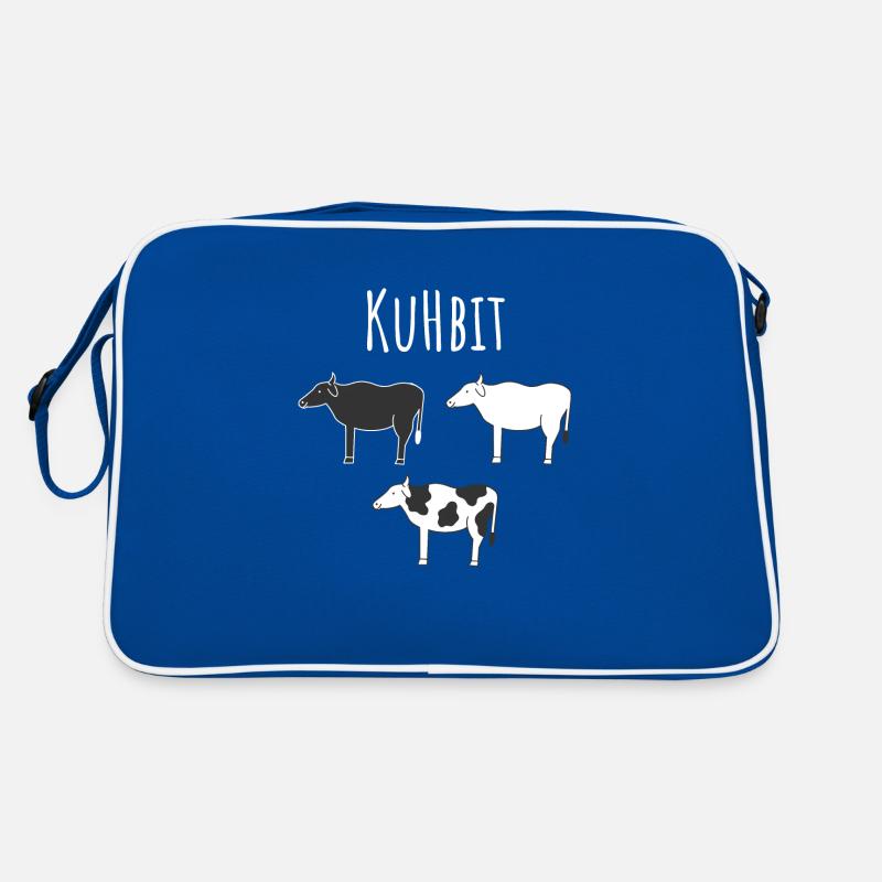 Quantencomputing mit Kühen Lustig Geschenk Kuhbit Retro Tasche