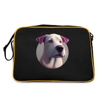 Treuer Begleiter - Retro Tasche - Schwarz/Gold - Hinten