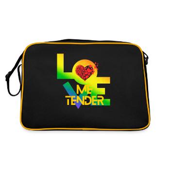 Love Me Tender - Retro Bag - black/gold - Back