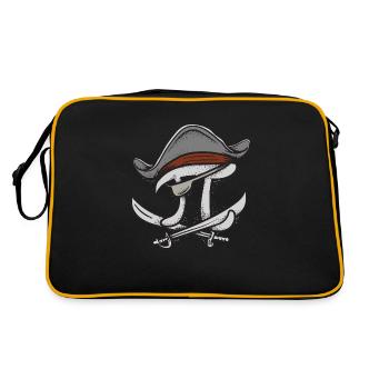 pi rates pirates - Retro Bag - black/gold - Back