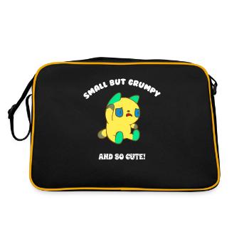 Small but grumpy - Retro Bag - black/gold - Back