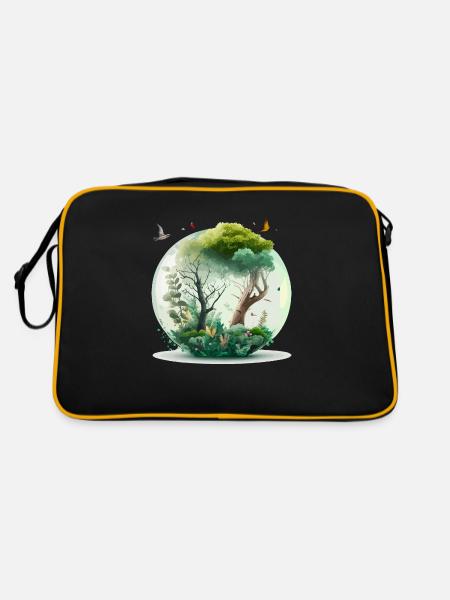 La forêt miniature - Sac Retro - noir/or - Dos