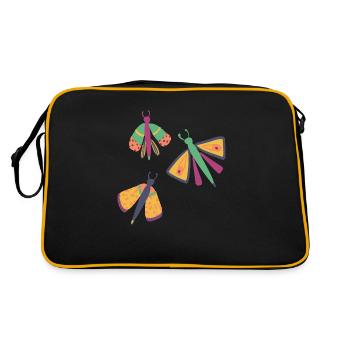 Papillons heureux - Sac Retro - noir/or - Dos