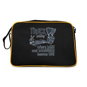 truck pulling duotone - Retro Bag - black/gold - Back