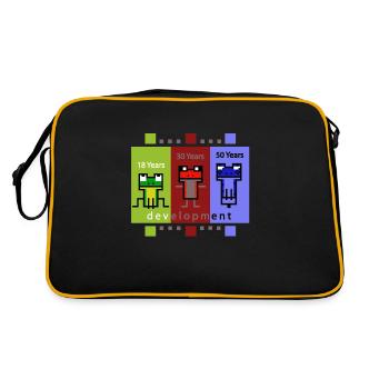 FrogDevelopment - Sac Retro - noir/or - Dos