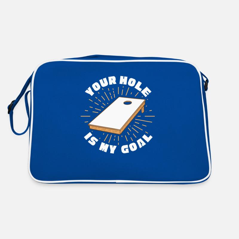 Ton trou est mon objectif Baggo Cornhole Sac Retro