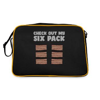 Check out my Sixpack Bacon Lover Crispy - Retro Bag - black/gold - Back