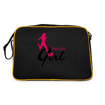 Soccer Girl Passing Game - Retro Bag - black/gold - Back