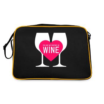 Partenaire dans le vin - Sac Retro - noir/or - Dos