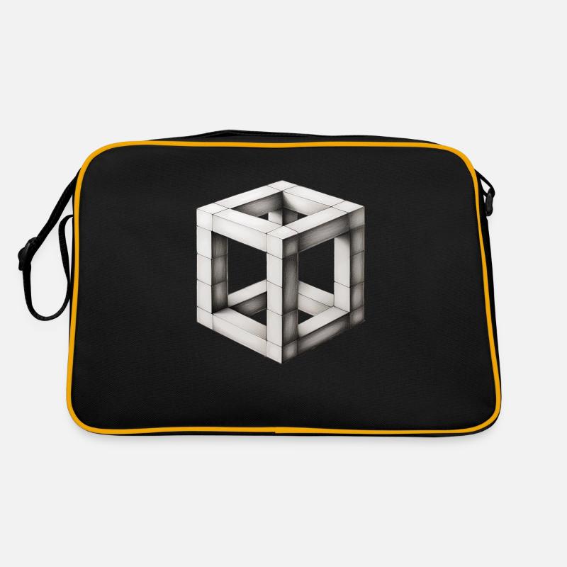 Holzwürfel Retro Tasche