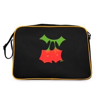 Hyperbolic cherries - Retro Bag - black/gold - Back