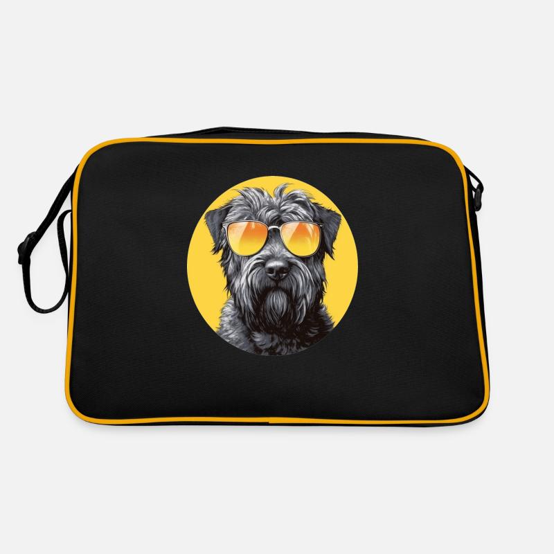 Bouvier - Retro Bag - black/gold