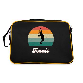 Légende du tennis rétro - Sac Retro - noir/or - Dos