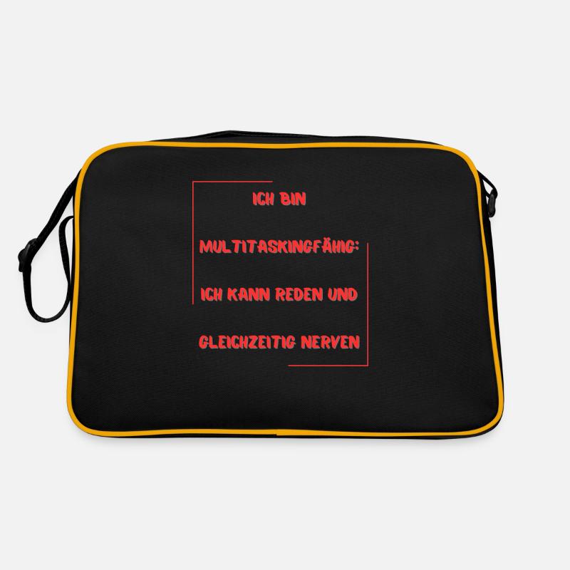 'Multitalent' T-Shirt Retro Tasche