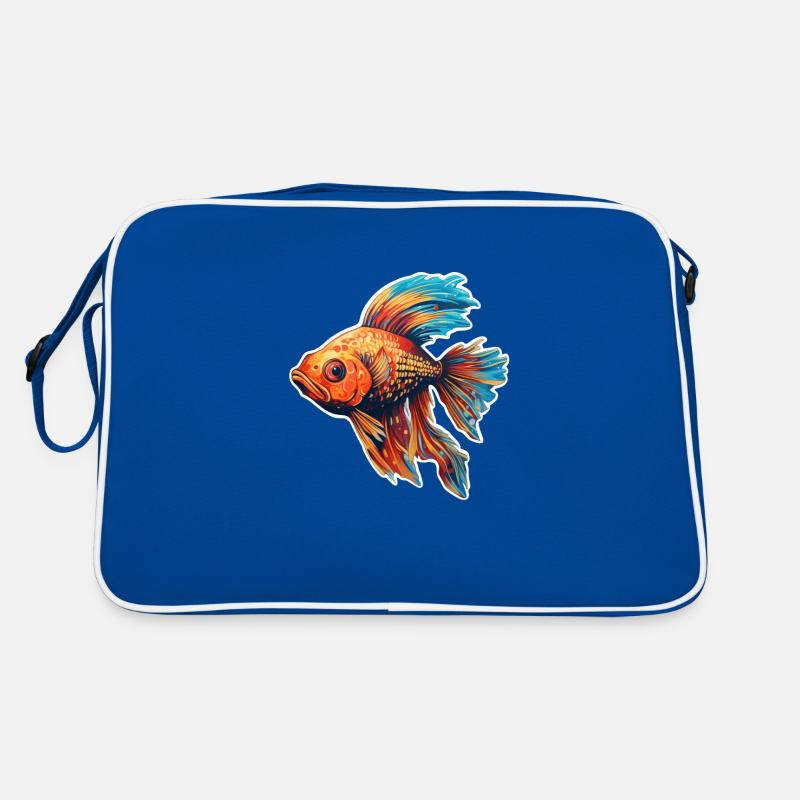 Fisch bunt Retro Tasche