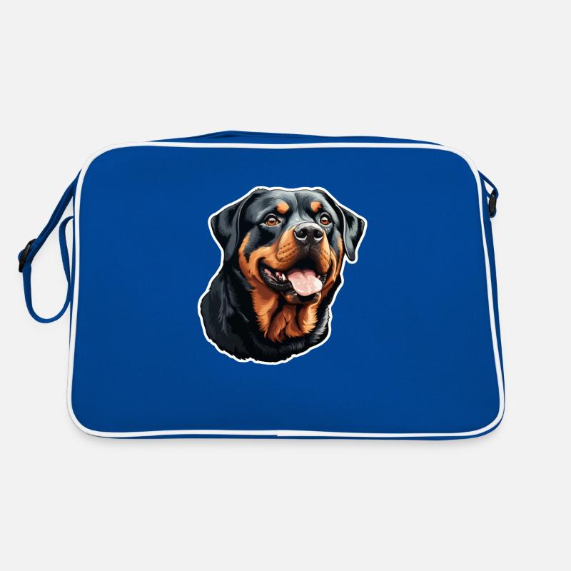 Rottweilerkopf Retro Bag