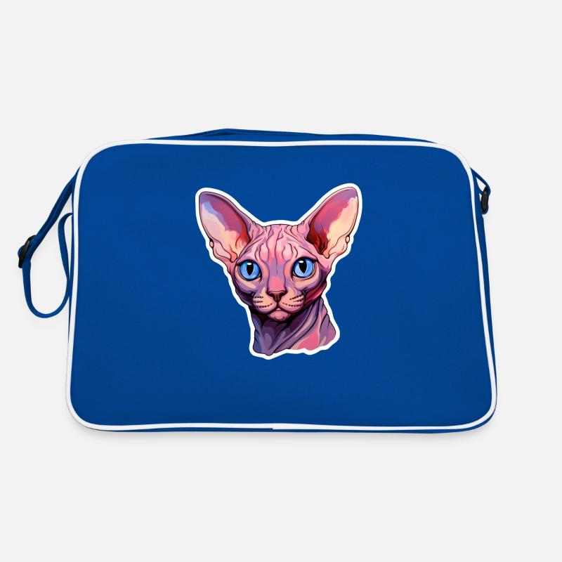 Sphynx Cat Head Retro Bag