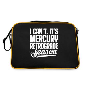 I Can't It's Mercury Retrograde Season Planetary - Retro Bag - black/gold - Back
