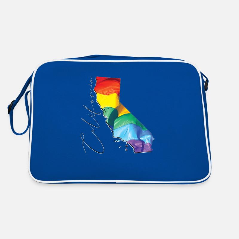 California (USA) | Real Flag | LGBTQIA+ Script Retro Bag