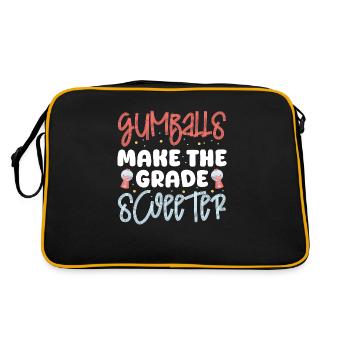 Les boules de gomme rendent le design de la note plus doux - Sac Retro - noir/or - Dos