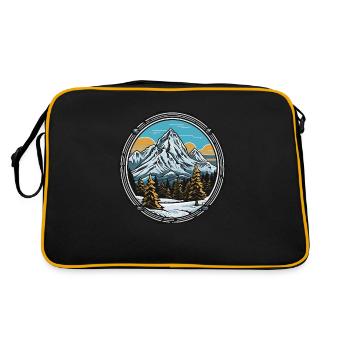 Mountain Mountain - Retro Bag - black/gold - Back
