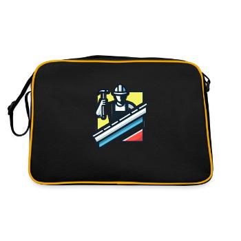 Icône du couvreur - Sac Retro - noir/or - Dos
