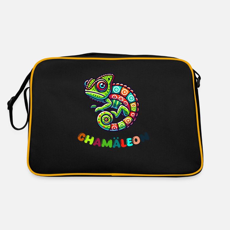 Chamäleon Retro Tasche