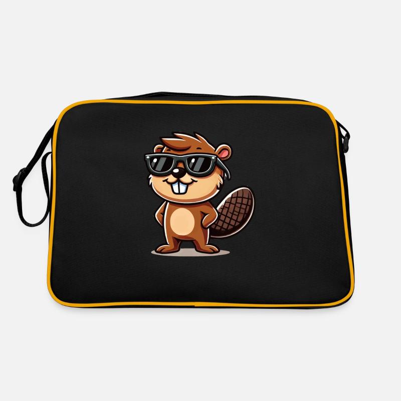 biber comic sonnenbrille Retro Tasche