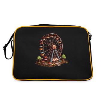 Ferris wheel - Retro Bag - black/gold - Back