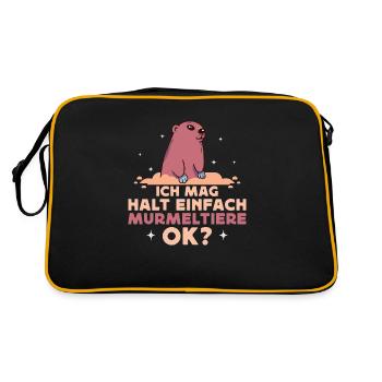 I just like groundhogs, ok? Rodent - Retro Bag - black/gold - Back