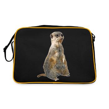suricate - Sac Retro - noir/or - Dos