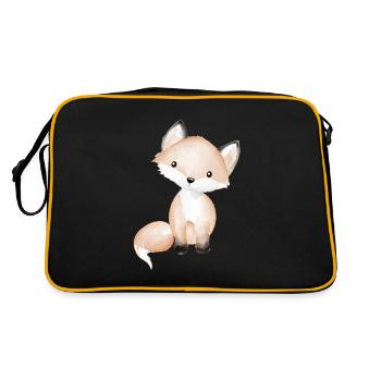 Doux bébé renard - Sac Retro - noir/or - Dos
