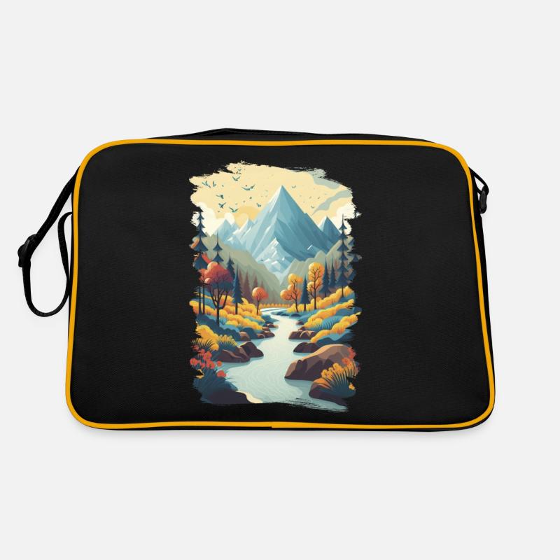 Mountain Calling 4 - Retro Bag - black/gold