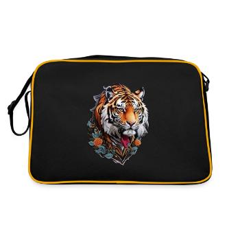 Roaring Majesty: Embrace the Power of the Tiger - Retro Bag - black/gold - Back