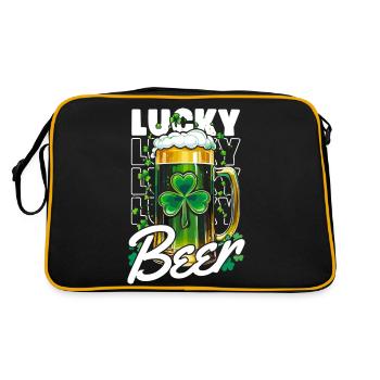 Lucky Beer - St. Patrick's Day - Retro Bag - black/gold - Back