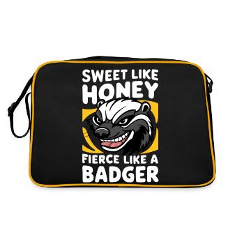 Badger Honey Badger Animal - Retro Bag - black/gold - Back