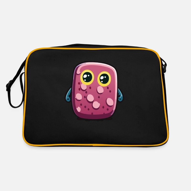 Steve - Retro Tasche - Schwarz/Gold