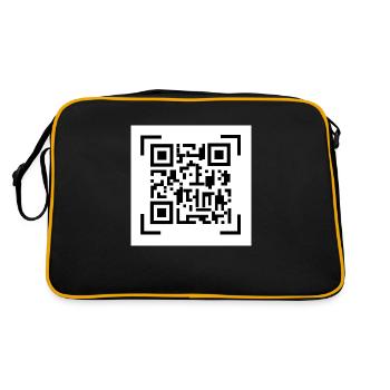 code-barres - Sac Retro - noir/or - Dos