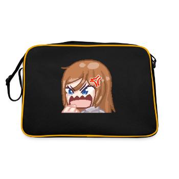 Pillowg1rl Emote Rage - Retro Tasche - Schwarz/Gold - Hinten