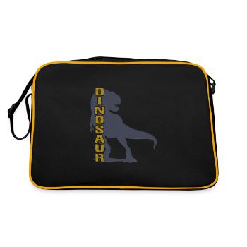 Dinosaure - dinosaures - Sac Retro - noir/or - Dos
