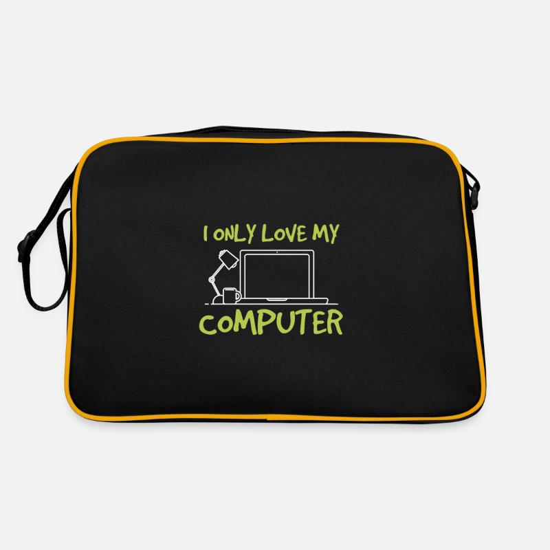 Je n'aime que mon ordinateur - j'aime mon ordinateur Sac Retro